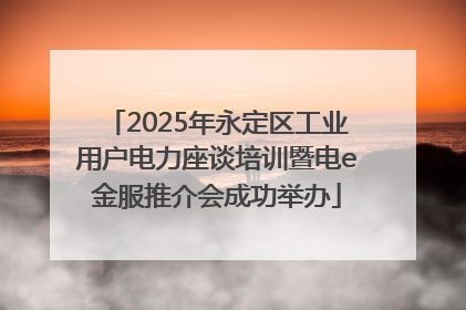 2025年永定区工业用户电力座谈培训暨电e金服推介会成功举办