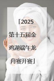 2025第十五届金鸡湖端午龙舟赛开赛